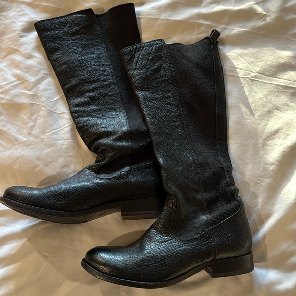 Frye Shoes - Frye Molly Gore Black Boots 6 1/2